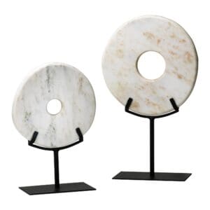 Disk On Stand | White - Small