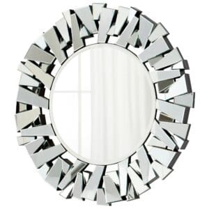 Circle Cityscape Mirror | Clear