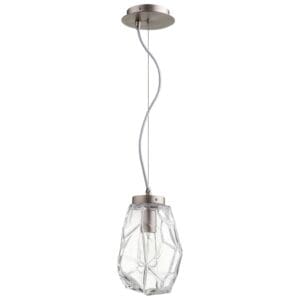 Gem Pendant | Satin Nickel