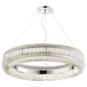 Beaming Around Pendant | Chrome - Large