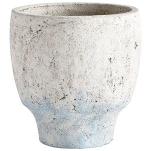 Venice Planter | Antique White Blue Accents - Medium
