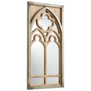 Carlita Mirror | Galvanized Metal And Natural Wood