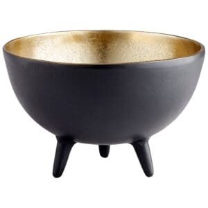 Inca Bowl | Matte Black And Gold - Small