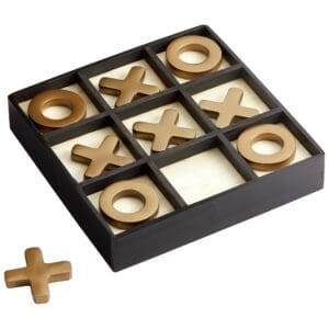 Tic-Tac-Glow Sculpture | Black - Gold - White