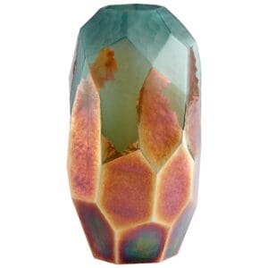 Roca Verde Vase | Green And Gold - Large