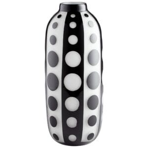 Petroglyph Vase | Black And White - Large