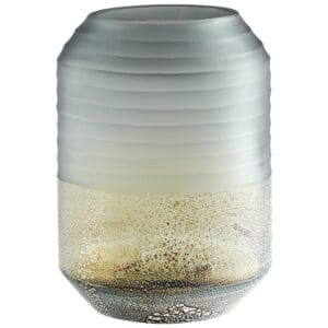 Alchemy Vase | Grey And Guilded Silver - Medium