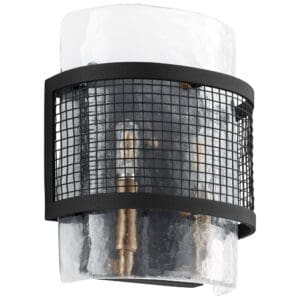 Panorama Wall Mount | Noir & Aged Brass