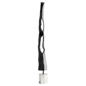 Zara Tower Sculpture | Silver And Black