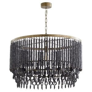 Estrella III Pendant Round - | Black