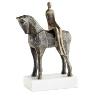 Godiva Sculpture Designed by J Kent Martin |  White & Black