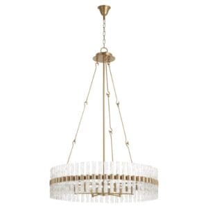 Nobel 6-Light Chandelier - Aged Brass
