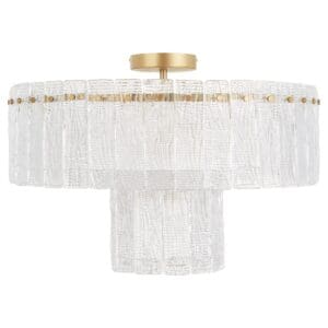 OTHELLO 7-Light Ceiling Mount - Aged Brass