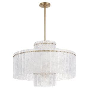 OTHELLO 9-Light Chandelier - Aged Brass