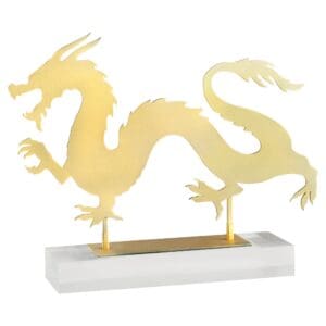Haku Dragon Designed by J Kent Martin | Gold - Horizontal