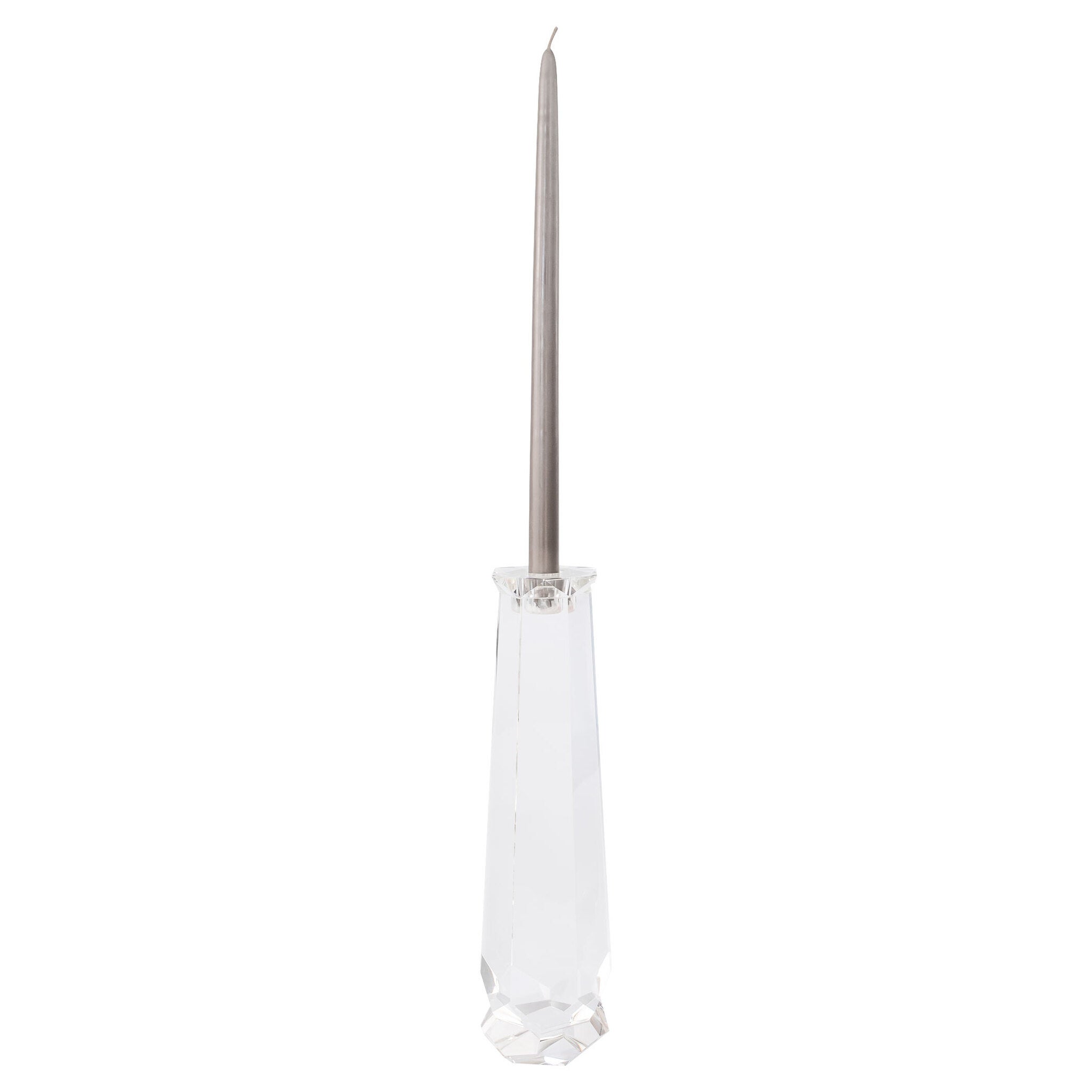 Faceted Candleholder Designed by Thom Filicia | Clear - Tall - Image 3