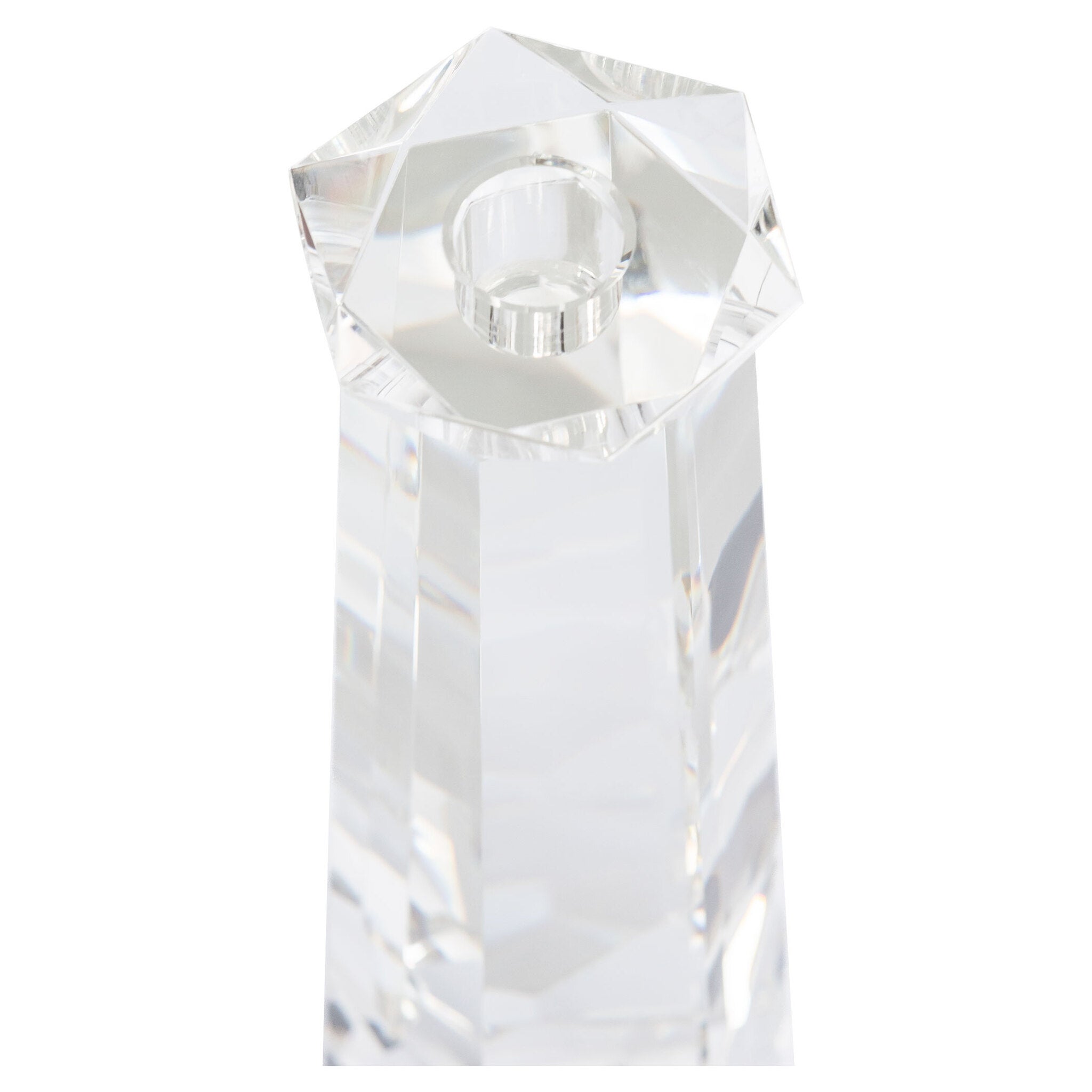 Faceted Candleholder Designed by Thom Filicia | Clear - Tall - Image 5