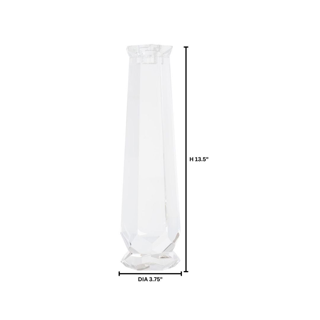 Faceted Candleholder Designed by Thom Filicia | Clear - Tall - Image 6