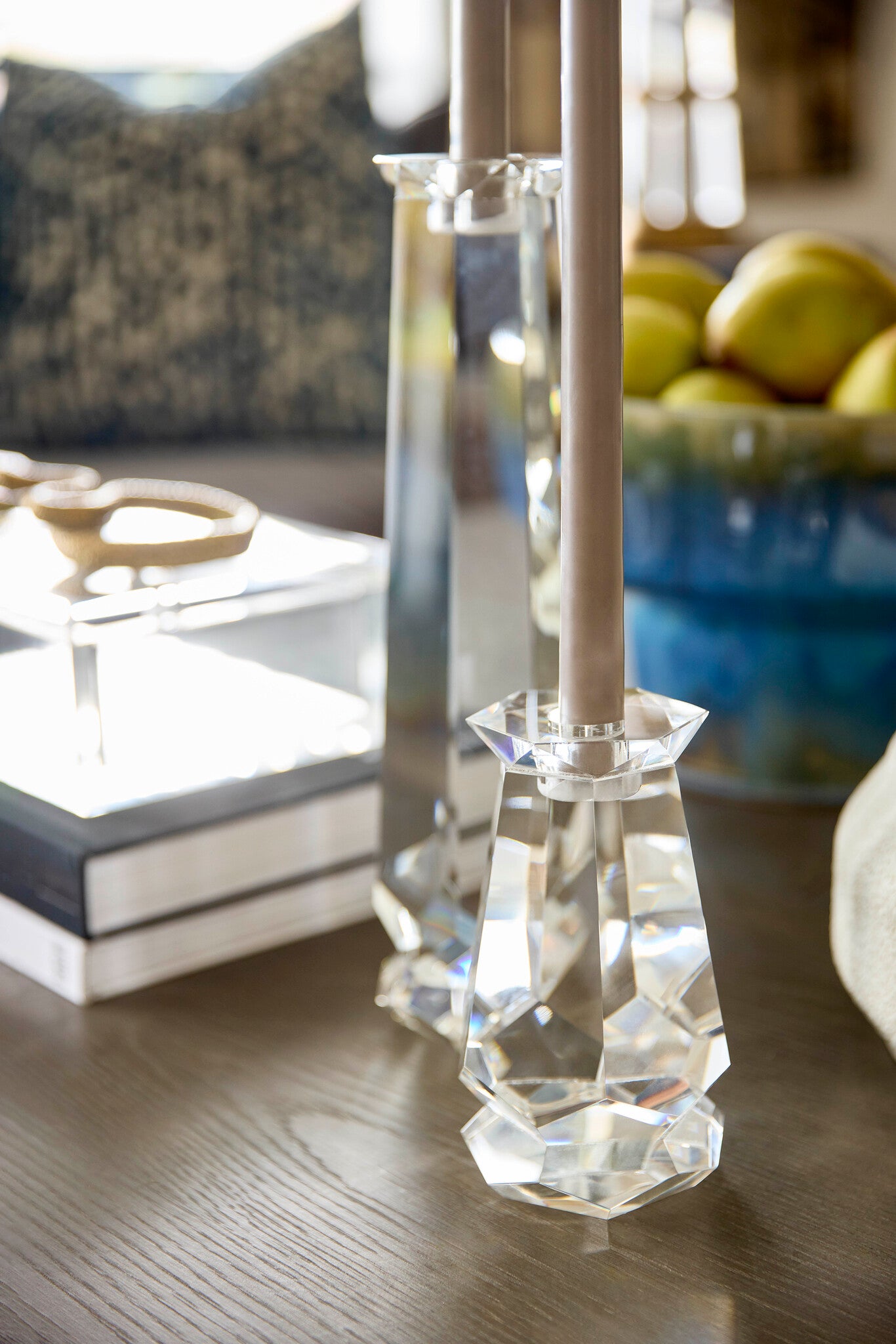 Faceted Candleholder Designed by Thom Filicia | Clear - Tall - Image 7