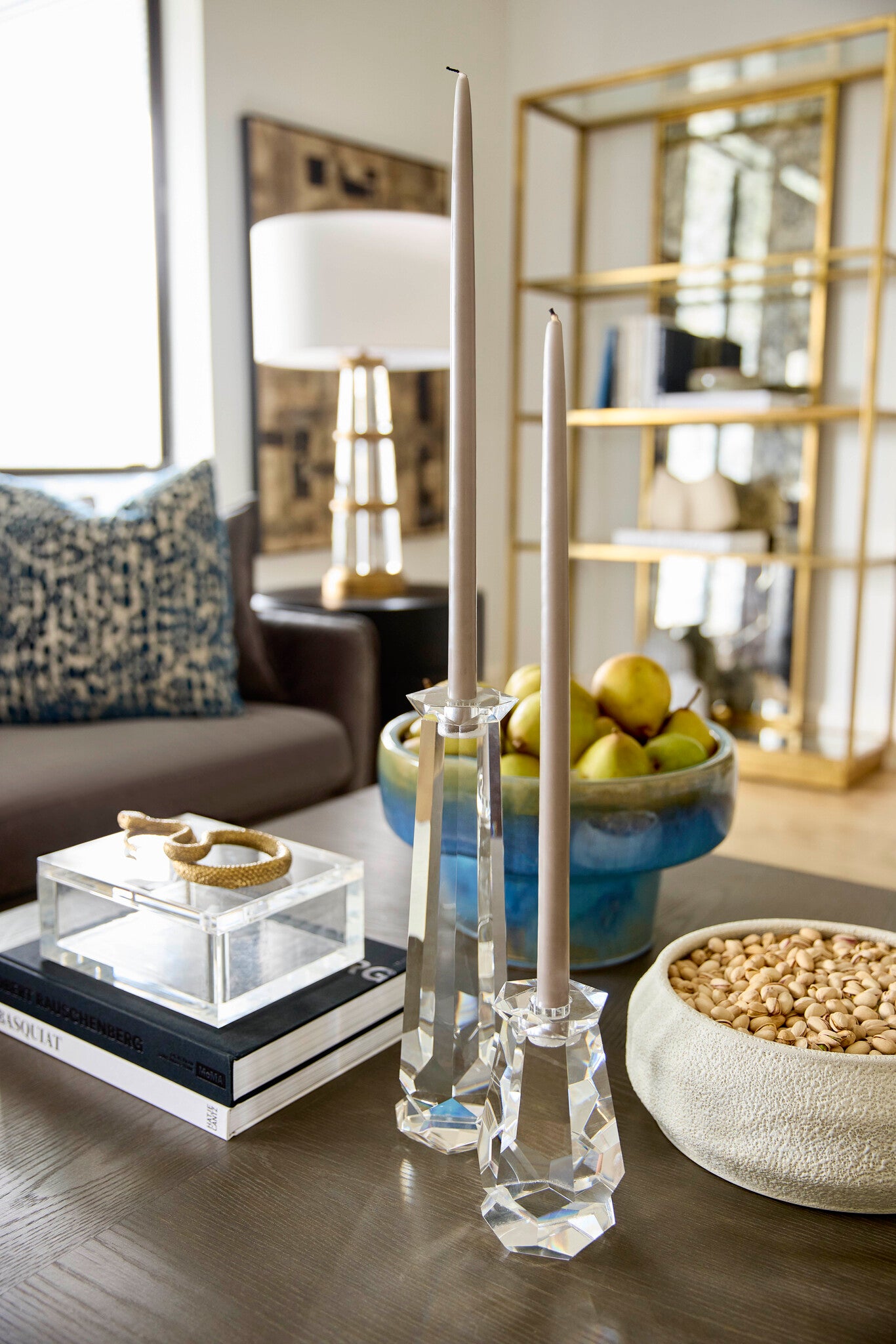 Faceted Candleholder Designed by Thom Filicia | Clear - Tall - Image 9