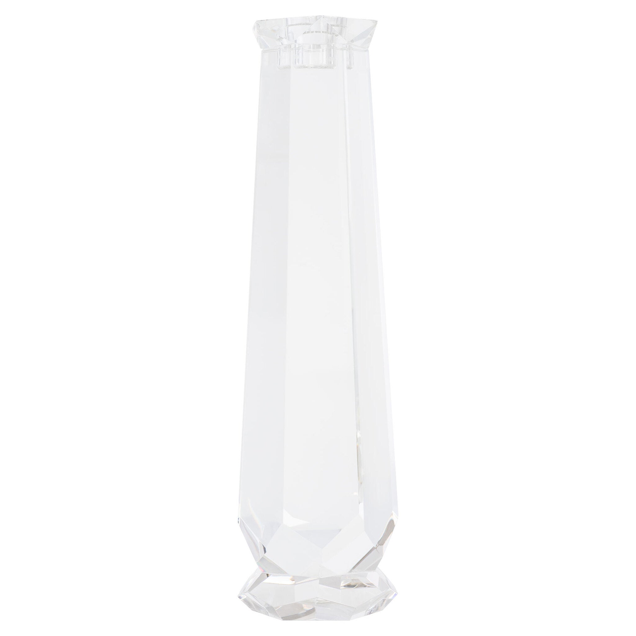 Faceted Candleholder Designed by Thom Filicia | Clear - Tall