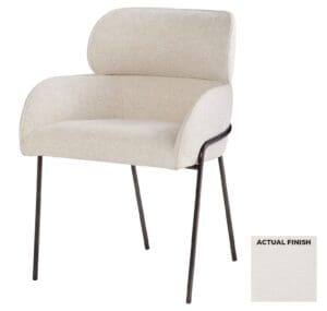 Julian Dining Chair | Off-White Geometric Weave