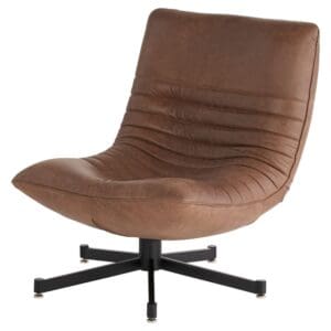 Eduarda Chair | Medium Brown Distressed Leather