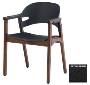 Boss Chair | Black Distressed Leather