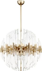 ZION 27" SPHERE 8-Light | Aged Brass