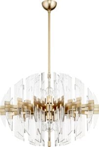 ZION 30" OVAL 8-Light | Aged Brass