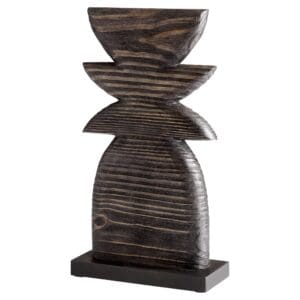 Dark Crescent Sculpture | Black