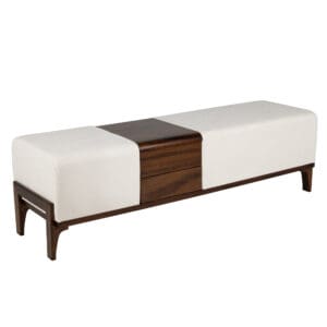 Noah Bench | Cream Chenille