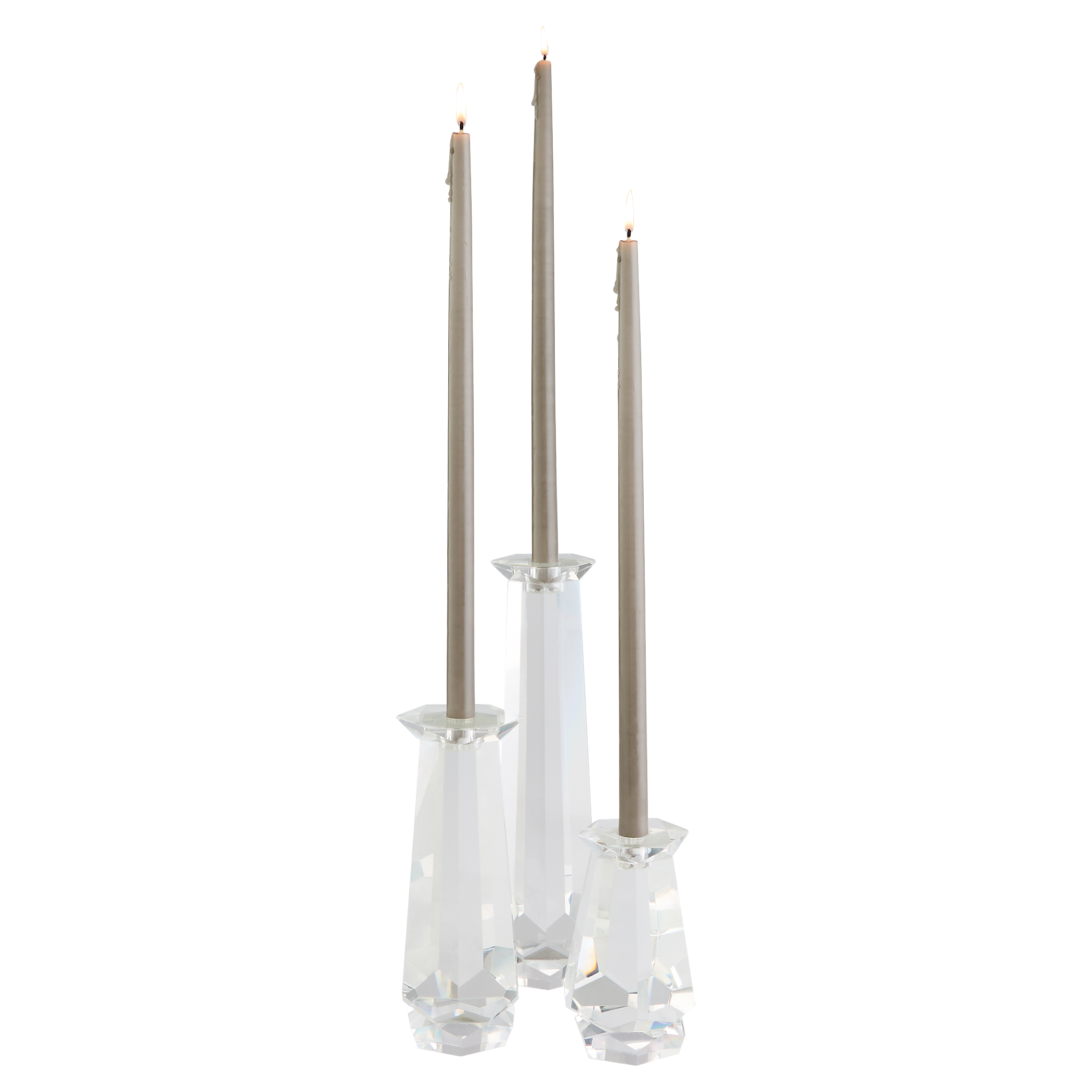 Faceted Candleholder Designed by Thom Filicia | Clear - Tall - Image 11