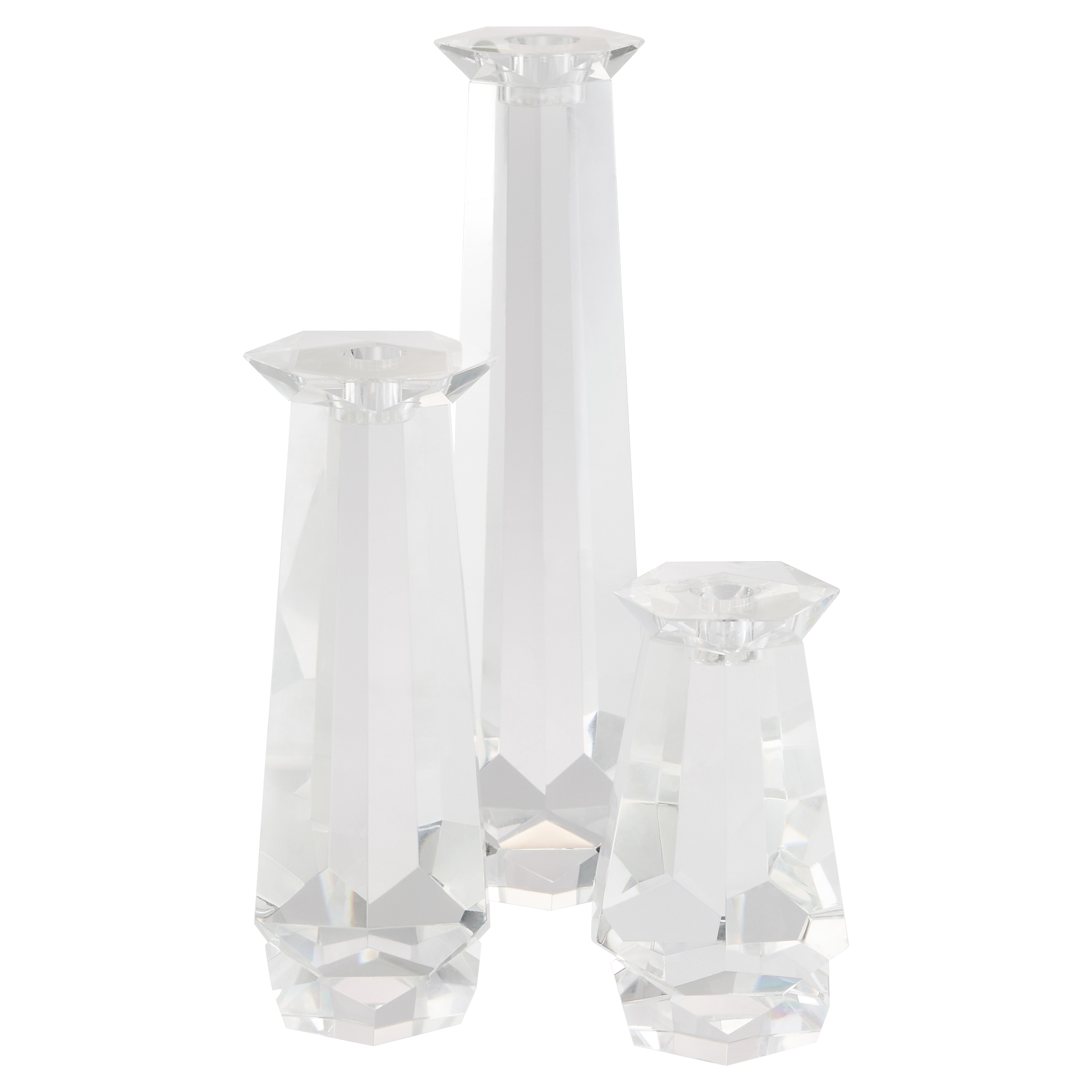 Faceted Candleholder Designed by Thom Filicia | Clear - Tall - Image 10